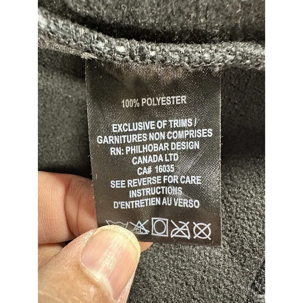 Ellen Reyes Petite Houndstooth Fleece Jacket Coat Black White Ombre Belted PM
